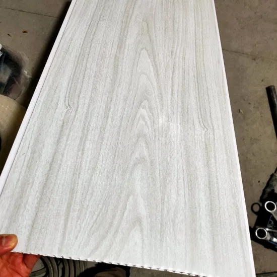 Width 30cm* Thickness8/9mm Wooden Grain PVC Ceiling Panel Plastic Panel for Interior House Decoration