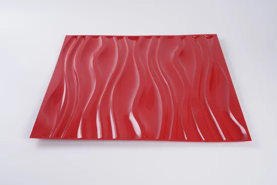 Light Green Color of PVC Wall Panel 3D PVC Wall Panel